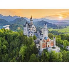 Puzzle 1000 Teile: Spring Neuschwanstein