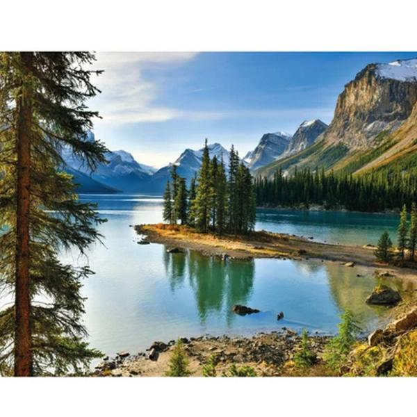 Puzzle 1000 Teile: See von Maligne - Dino-533073