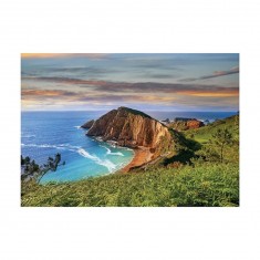 Puzzle 500 pièces : Falaise en bordure de mer
