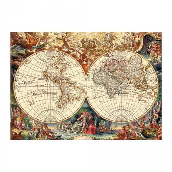 Puzzle 1000 pièces : Carte Historique - Dino-532496