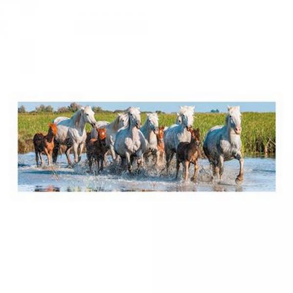 150 pieces panoramic jigsaw puzzle: Horses - Dino-393264