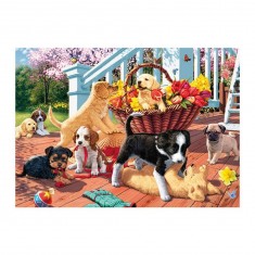 Puzzle secret 1000 pièces : Les chiots