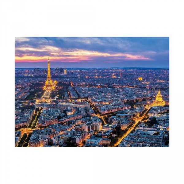 Glow in the dark puzzle 1000 pieces: Paris at night - Dino-541269