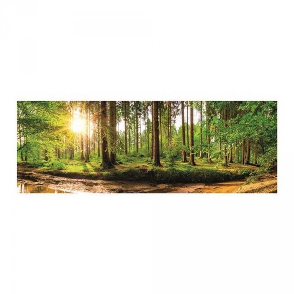 Puzzle panoramique 2000 pièces : Coucher de soleil en forêt - Dino-562066