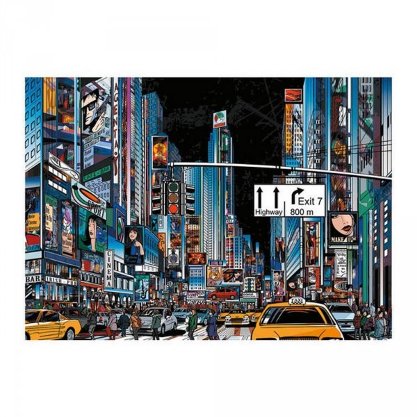 3000 Teile Puzzle: New York bei Nacht - Dino-563148
