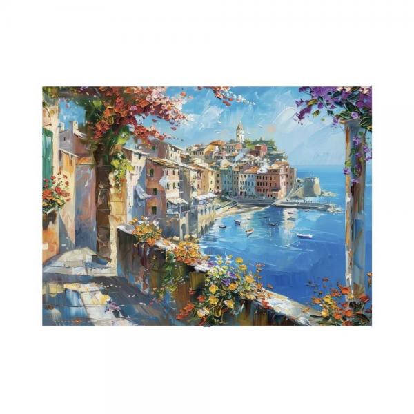 Puzzle 1000 pièces : Ville Méditerranéenne  - Dino-533240