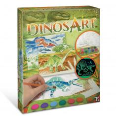 Aquarelle magique : Dinosaures