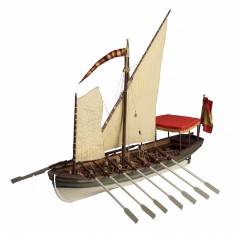 Wooden model ship: Felucca: Salvador del Mundo