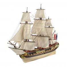 Wooden model ship: L'Hermione La Fayette