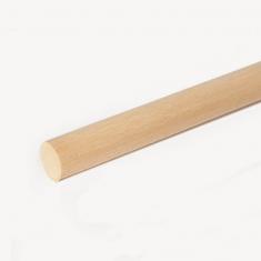 Baguettes rondes en bois x 4 : Tilleul Ø 5 x 1000 mm