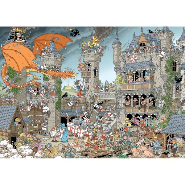 Puzzle 1000 pièces : Le château - Diset-19202