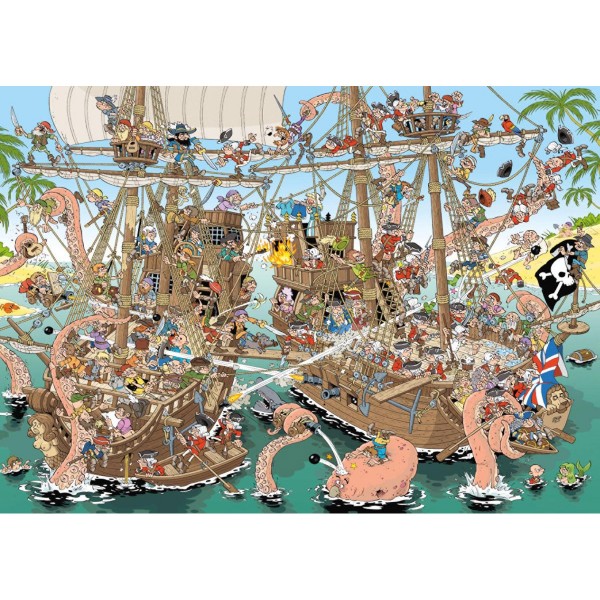 Puzzle de 1000 piezas: piratas - Diset-19204