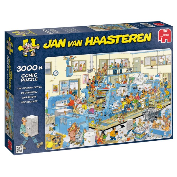 Puzzle 3000 pièces : L'imprimerie, Jan Van Haasteren - Diset-19038
