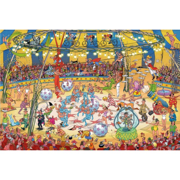 1000 pieces puzzle: Jan Van Haasteren: Acrobatic Circus - Diset-19089