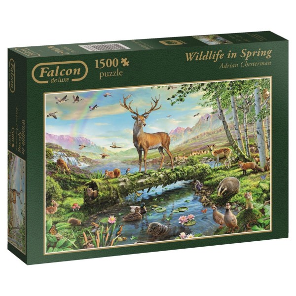 Puzzle 1500 pièces : Wildlife in Spring - Diset-611143