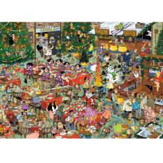 Puzzle 2 x 1000 pièces : Jan Van Haasteren : Cadeaux de Noël