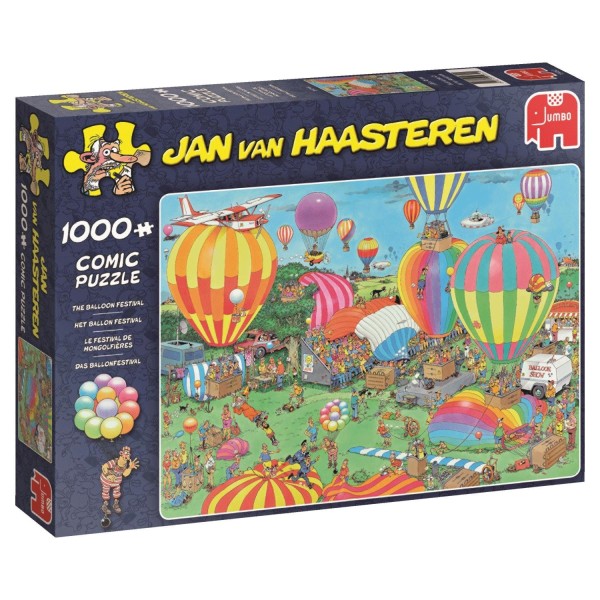 Puzzle 1000 pièces - Jan Van Haasteren : Le festival des montgolfières - Diset-19052