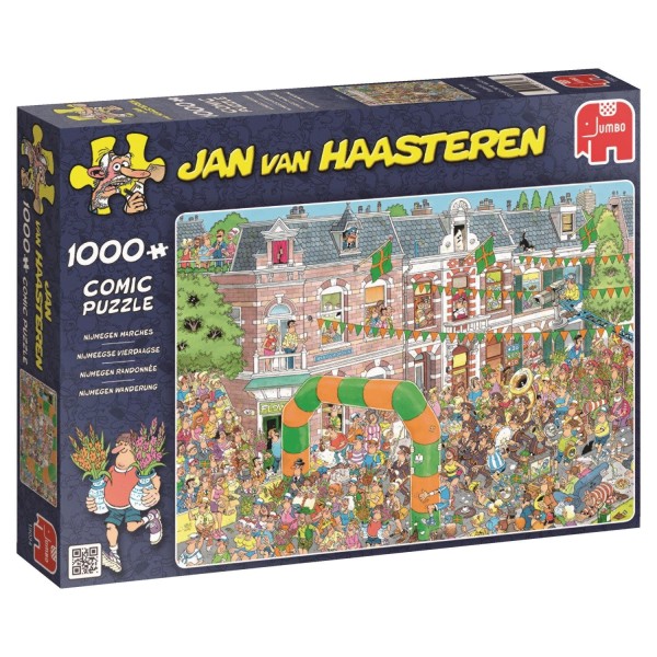 Puzzle 1000 pièces : Jan Van Haasteren - Nijmegen Randonnée - Diset-19034