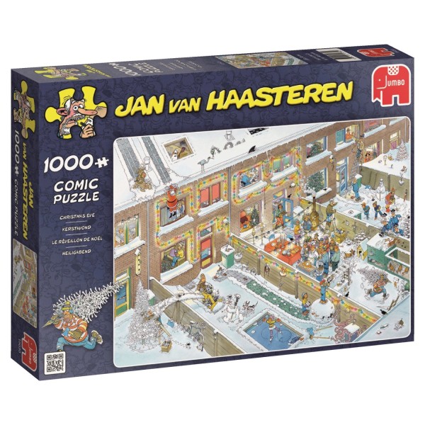Puzzle 1000 pièces - Jan Van Haasteren : Le Reveillon de Noël - Diset-19030