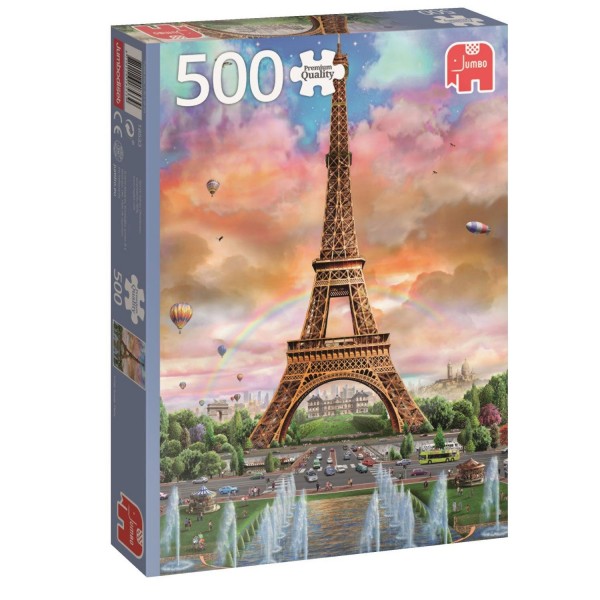 Puzzle 500 pièces : La Tour Eiffel, Paris - Diset-18533
