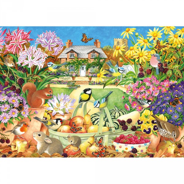 1000 pieces puzzle: Autumn garden - Diset-11222