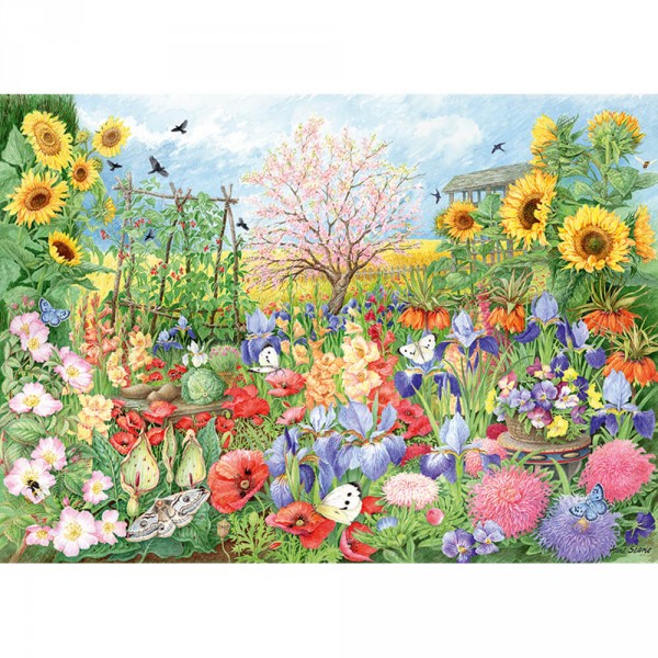 1000 pieces puzzle: Sunflower garden - Diset-11224