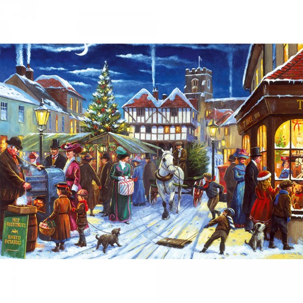 500 pieces puzzle: Christmas market - Diset-11228