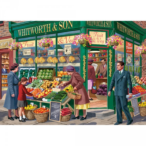 1000 pieces puzzle: the greengrocer - Diset-11232