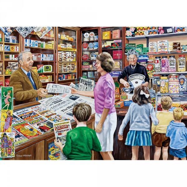 1000 pieces puzzle: candies and newspapers - Diset-11236