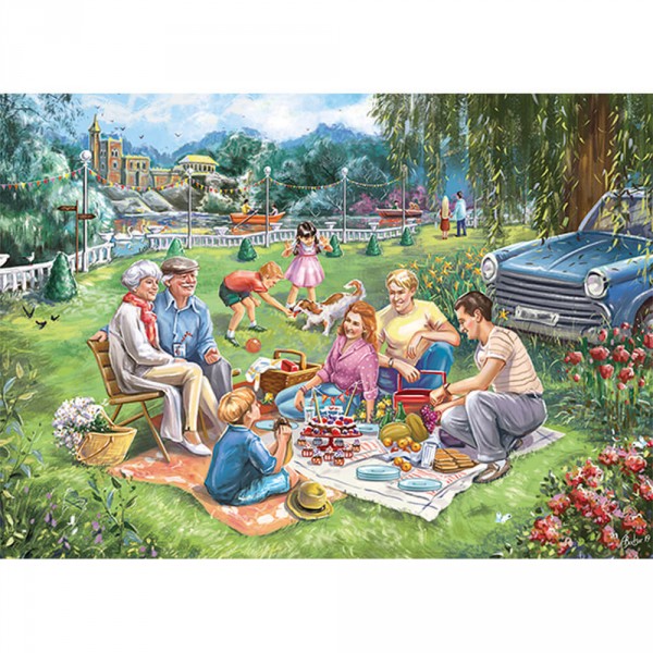 1000 pieces puzzle: Birthday picnic - Diset-11263