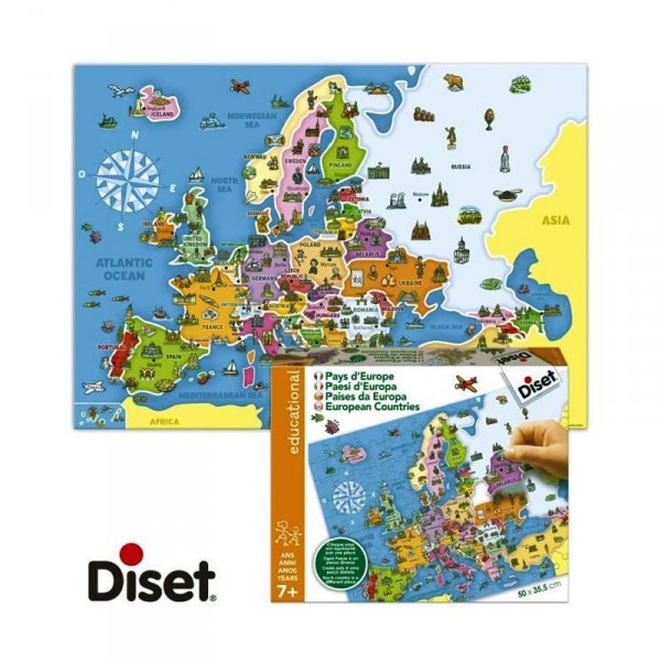 Puzzle Pays d'Europe - Diset-63964