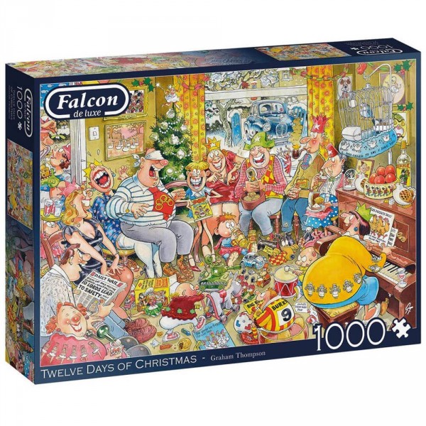 Puzzle 1000 pièces : A douze jours de Noël - Diset-11279