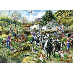 1000 pieces puzzle: Another day on the farm