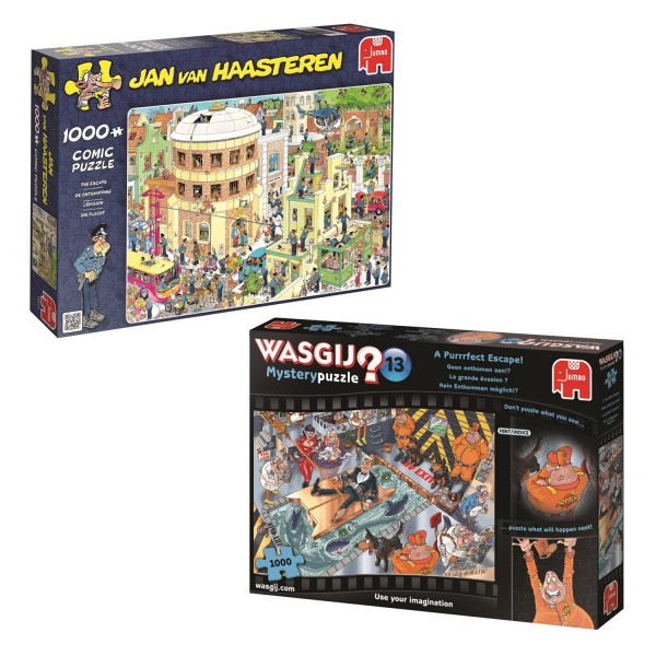 Pack 2 puzzles 1000 pièces Jumbo : Humour - KIT00087