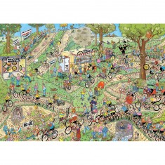 Puzzle 1000 pièces  : Jan Van Haasteren : Championnats du monde de cyclocross