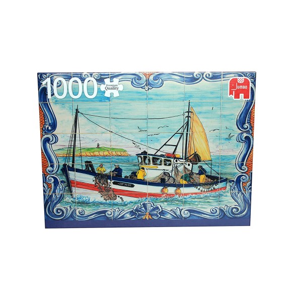 Puzzle 1000 pièces - Carreaux portugais de Ferragudo - Diset-618542