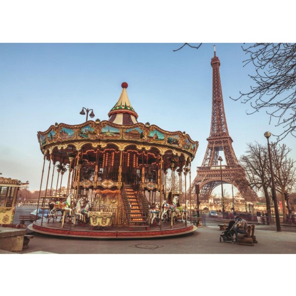 Puzzle 1000 pièces : Le Carrousel de la Tour Eiffel - Diset-18547