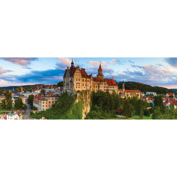 1000 pieces panoramic puzzle: Sigmaringen Castle, Germany - Diset-18520