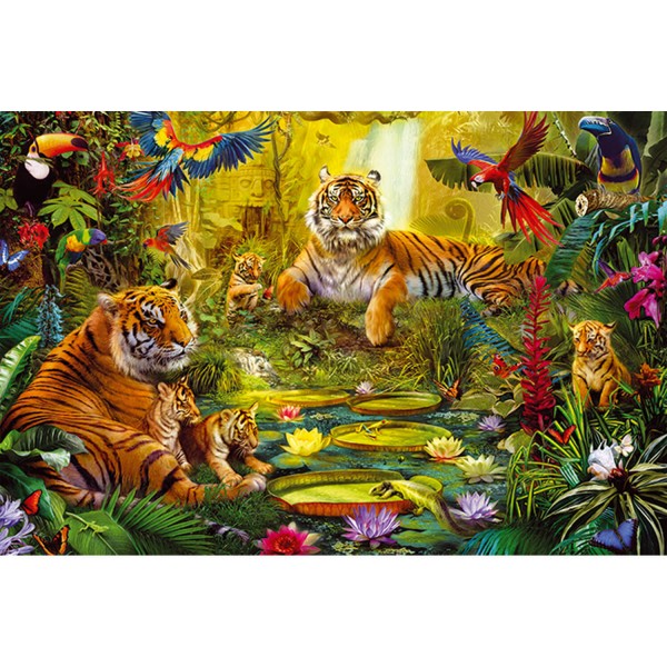 1500 pieces puzzle: Tigers in the jungle - Diset-18525