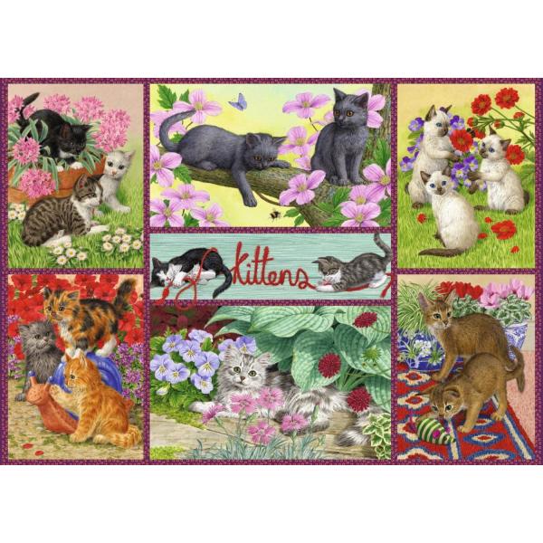 500 pieces puzzle: playful kittens - Diset-11211