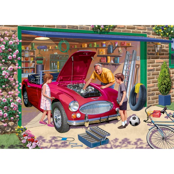500 pieces puzzle: Grandfather's garage - Diset-11209
