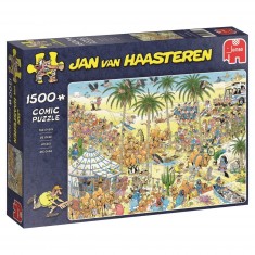Puzzle 1500 pièces : Jan Van Haasteren : L'oasis