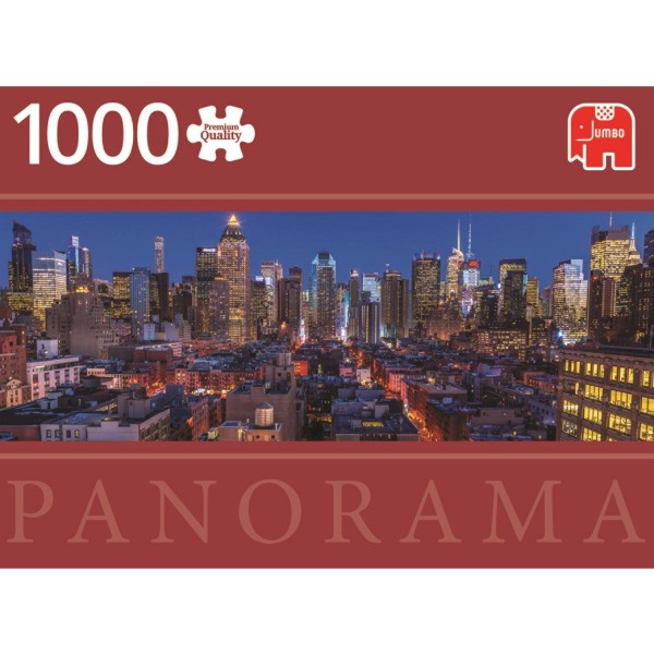 Puzzle 1000 pièces -  New York by night ! - Diset-18576
