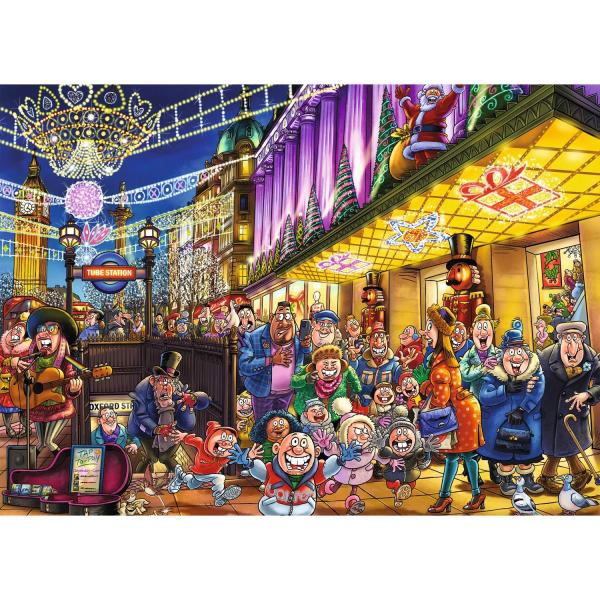 Puzzles 2 x1000 pièces : Wasgij Destiny 20 Fantômes de Noel - Jumbo-1110100334