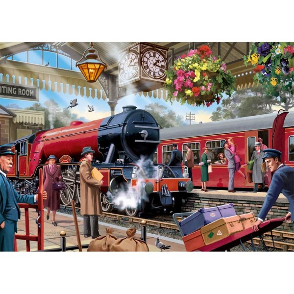 1000 pieces Jigsaw Puzzle - Waiting on the platform - Diset-11250