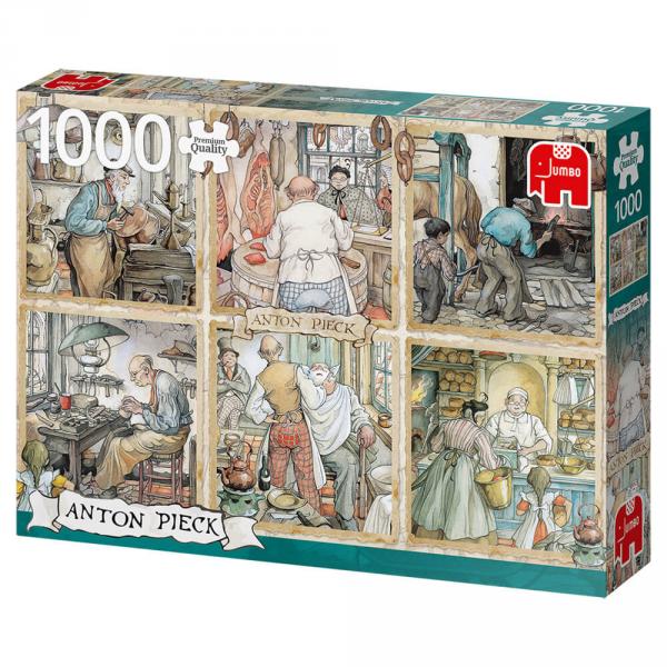 1000 piece puzzle: Anton Pieck - Craftsmanship - Diset-18817