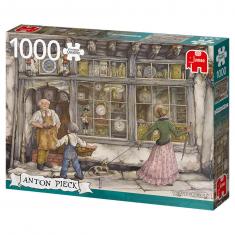1000 piece puzzle: Anton Pieck - The clock shop