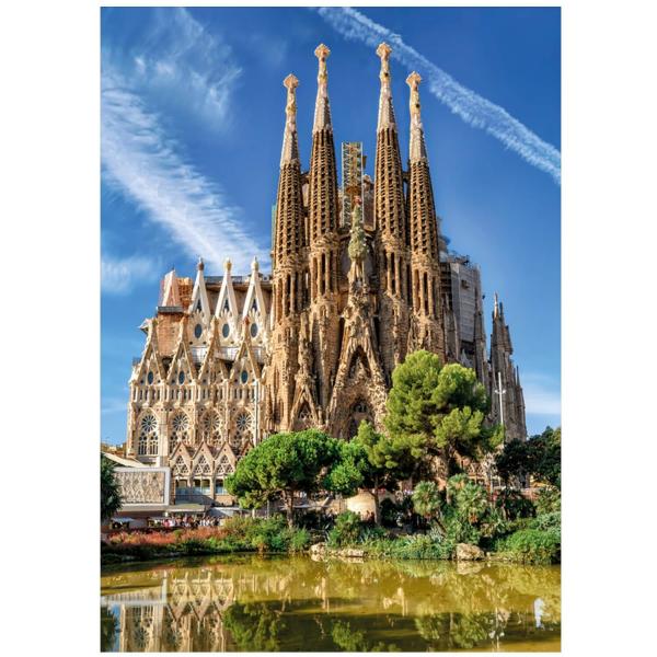 1000 Teile Puzzle : Blick auf die Sagrada Familia Barcelona - Diset-18835