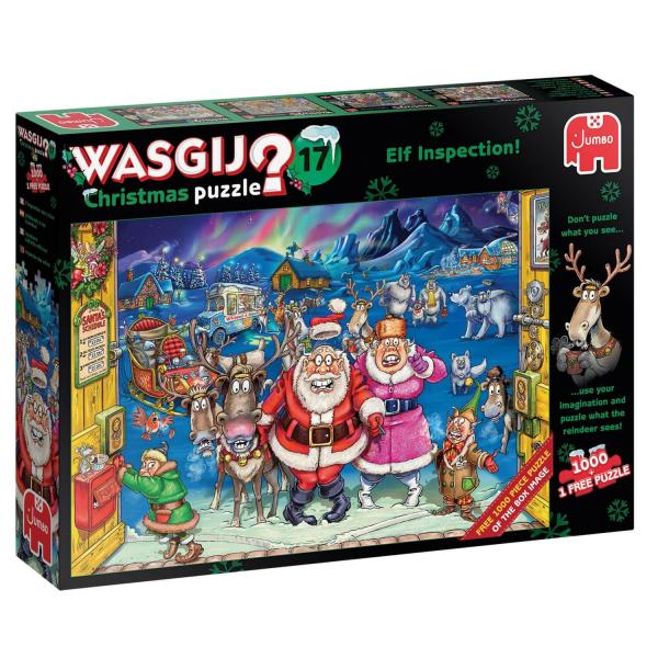 2x1000 Teile Puzzle : Weihnachten Wasgij - Diset-25003