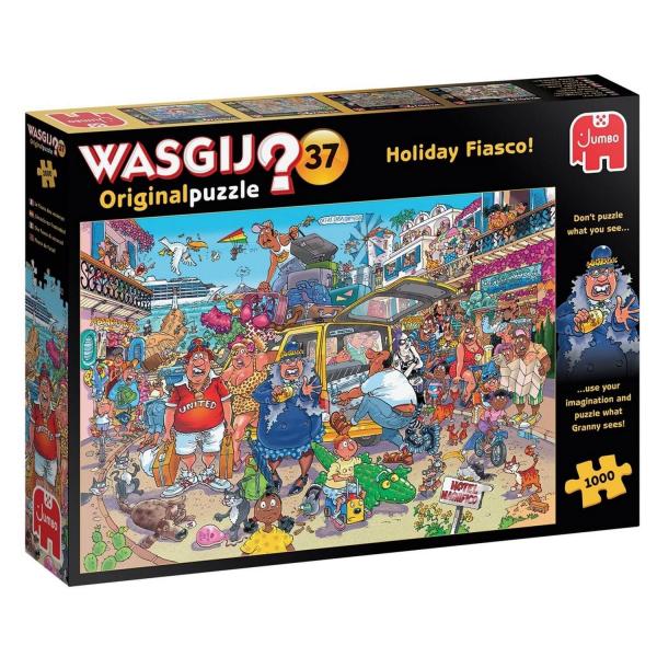 Puzzle 1000 pièces : Wasgij Original 37 Fiasco des vacances - Diset-25004